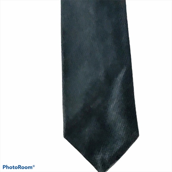 Skinny Tie Vintage Di Marco Slate Blue & Teal - Picture 4 of 9